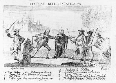 Cartoon - Virtual Representation, 1775