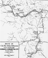 Route of Col. Sir John Johnson