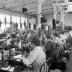 Shoemaking: Sewing uppers together. Endicott Johnson Plant, Endicott, NY