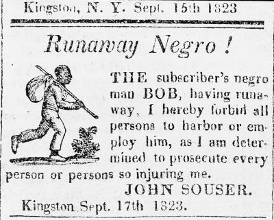 Civil War. Advertisement of a Run-A-Way Negro