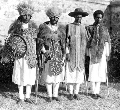 Ethiopia - Noblemen in Official Regalia