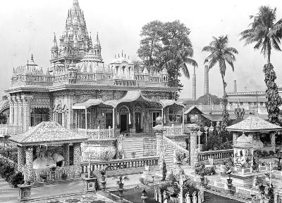 Calcutta, India - White Marble Jain Temple of Badri Das