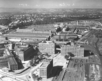 New York. Schenectady. General Electric Plant, Aerial View