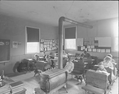 Education.  Interior of Rural school