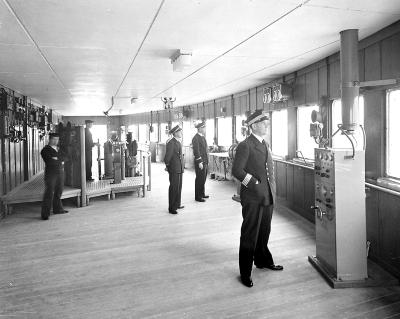 Ships - S.S. Normandie Navigation Bridge