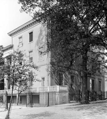 Civil War. Front and East View of Jefferson Davis' House