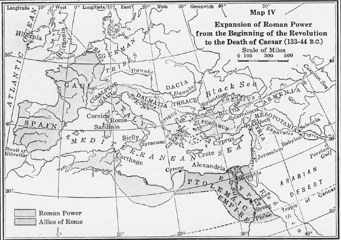 Map - Greece, Expansion of Roman Power