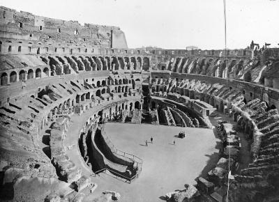 Italy.  Rome.  Interior of the Colosseum