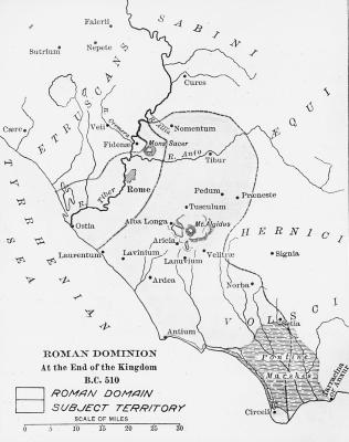 Greece - Map of the Roman Dominion at the End of the Kingdom