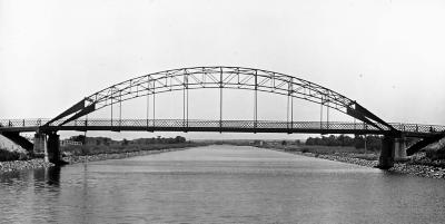 Barge Canal. Bridge West of Lock 33