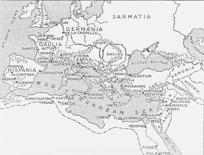 Greece - Map of the Roman Empire