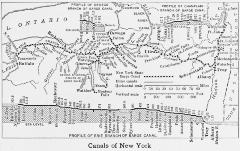 Barge Canal. Map of the Barge Canal System