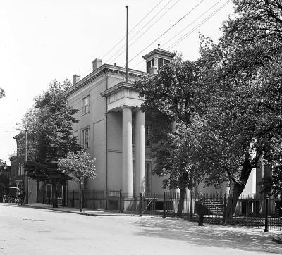 Civil War. Rear and West View of House of Jefferson Davis