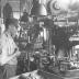 Shoemaking: Putting on heel. Endicott Johnson Plant, Endicott NY.