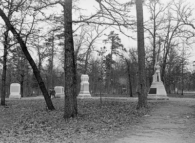 Civil War. Lines of Battle at the Chickamauga Battlefield