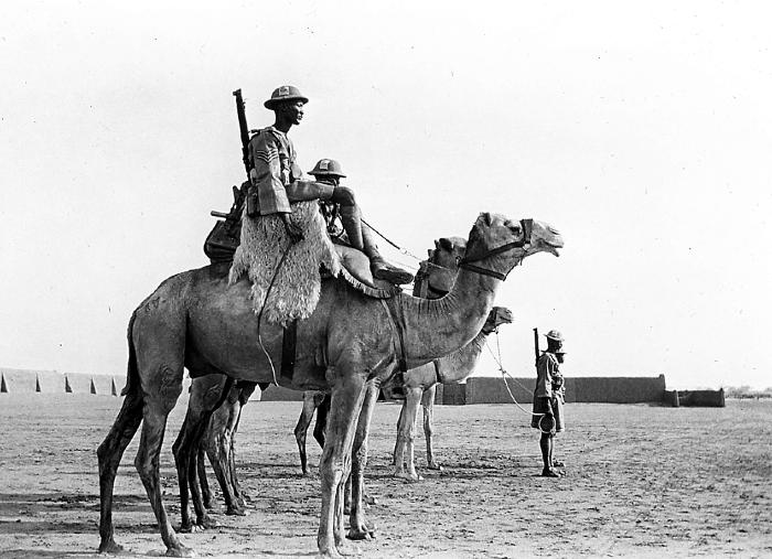 Sudan - Camel Transport Corps outside Headquarters