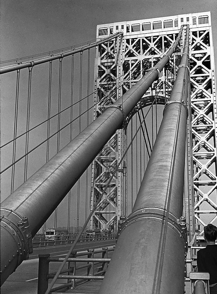 New York City. George Washington Bridge Cables.