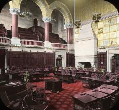 N.Y. Albany. State Capitol. Senate Chamber from S. E. Corner