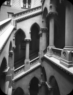 N.Y. Albany. State Capitol. Assembly Staircase