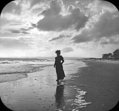 N.Y. Brooklyn. Coney Island (Norton's Point) The Beach toward Sundown.