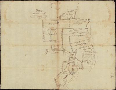 Map of [ill] Tract of Land on West Side of Lake Champlain between Crown Point & Ticonderoga