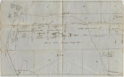 A Map and Survey of W 1/2 of [Division] No. 25 in [Great Lot] No. 2, Hardenbergh Patent