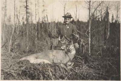 Earl was proud of his buck