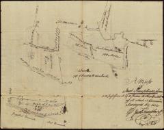 A Map of Jacob Trumpbour's farm as he possesses it & a piece to the South of it which is Commons