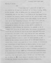 Draft of a letter to Benjamin F. Greene from John A. Thomson [transcript]