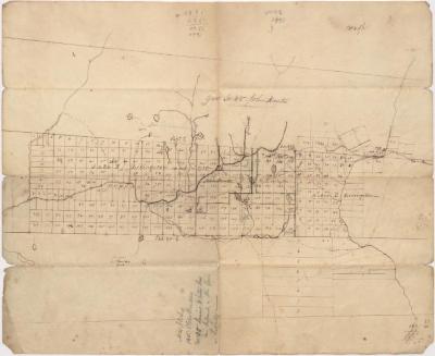 Map of the lands of John R. Livingston and Robert Livingston within Great Lot No. 4 of the  Hardenbergh Patent