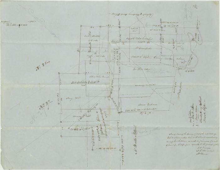 A Map showing the division of part of the real Estate of Col. C. Schoonmaker dec'd in the Town of Mamakating