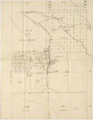 A Map of Land in Franklin Co. including Lots no. 7, 8, 10, 11, 13, 14, 16, and 17 near Dicki[n]son and Brandon