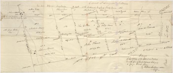 A Map of Lot No. 54 of the Little Nine Partners and the Gore of Lands adjacent belonging to George Clark Perry [?]