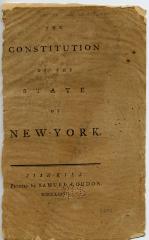 Printed copy of New York State Constitution of 1777