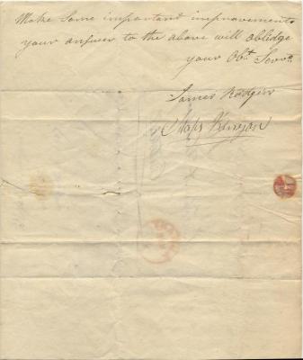 Letter to John A. Thomson from James Rodgers and Moses [Kinyon]