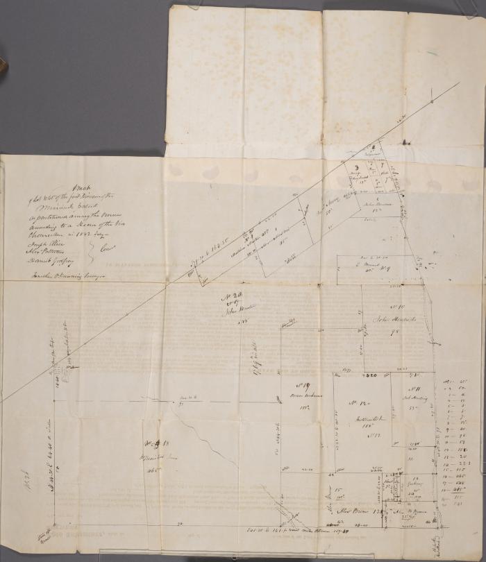 A Map of Lot No. 45 of the first division of the Minisink Patent