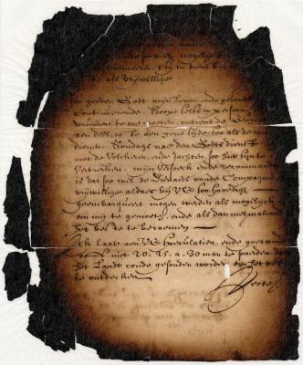 Letter from Petrus (Peter) Stuyvesant to Jeremias van Rensselaer