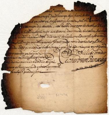 Letter from Richard van Rensselaer to Jeremias van Rensselaer