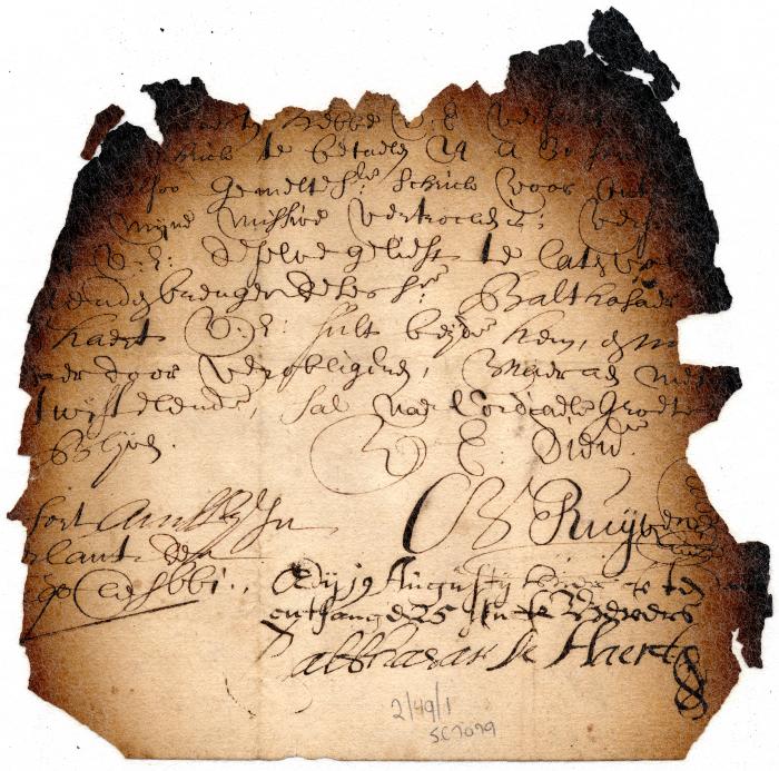 Letter from Cornelis van Ruyven to Jeremias van Rensselaer