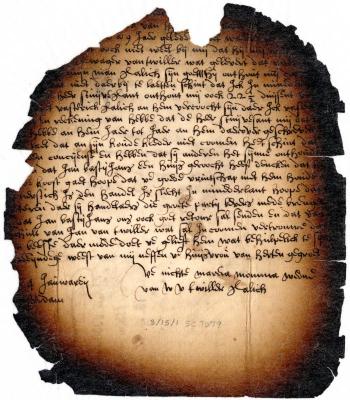 Letter from Maria Momma to Jeremias van Rensselaer
