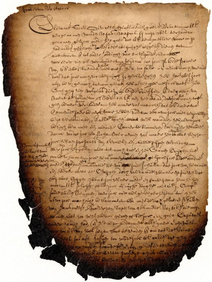 Letter of Jeremias van Rensselaer to Robert Vastrick