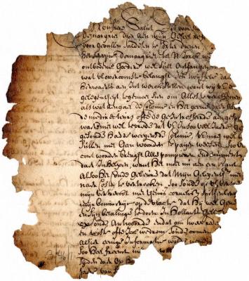 Letter from Richard van Rensselaer to Jeremias van Rensselaer