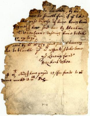 Hezekiah Usher (fragment)
