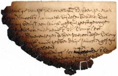 Fragment of unidentified document