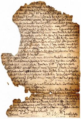 Letter from Richard van Rensselaer to Jeremias van Rensselaer