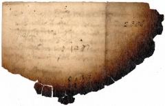 Fragment of unidentified document