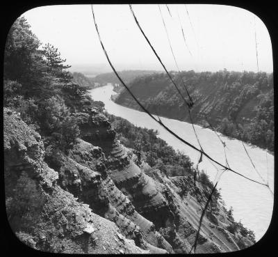 N.Y. Genesee River. Gorge near Mt. Morris.