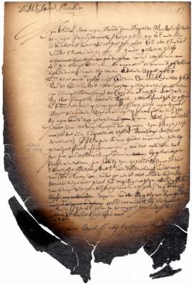 Letter of Jeremias van Rensselaer to David Becker
