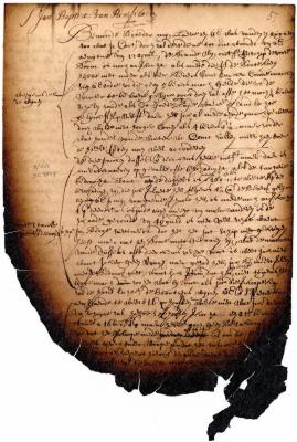 Letter of Jeremias van Rensselaer to Jan Baptist van Rensselaer