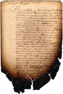 Letter of Jeremias van Rensselaer to Jan Baptist van Rensselaer